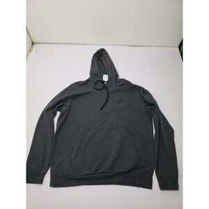 Adidas Unisex Dark Gray Long Sleeve Pullover Hoodie Sweatshirt Size XL
